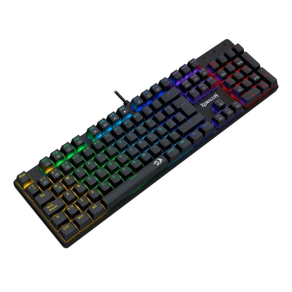TECLADO REDRAGON SINDRI K671 CABLEADO ESPAÑOL - RED SWITCH - 4