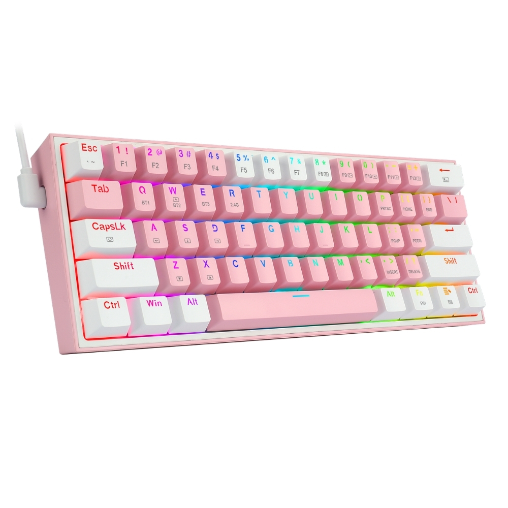 TECLADO REDRAGON FIZZ PRO K616 PINK - 3
