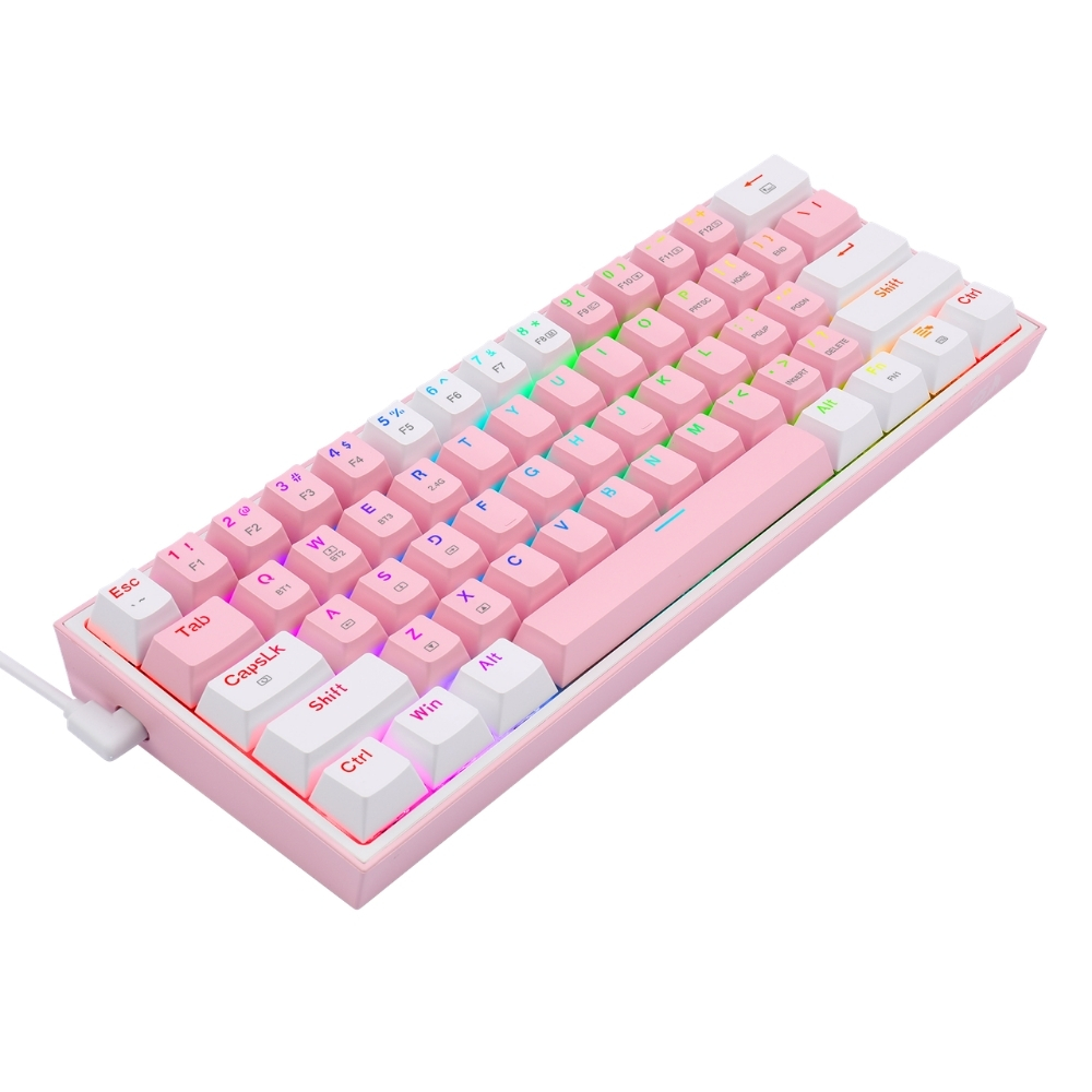 TECLADO REDRAGON FIZZ PRO K616 PINK - 5