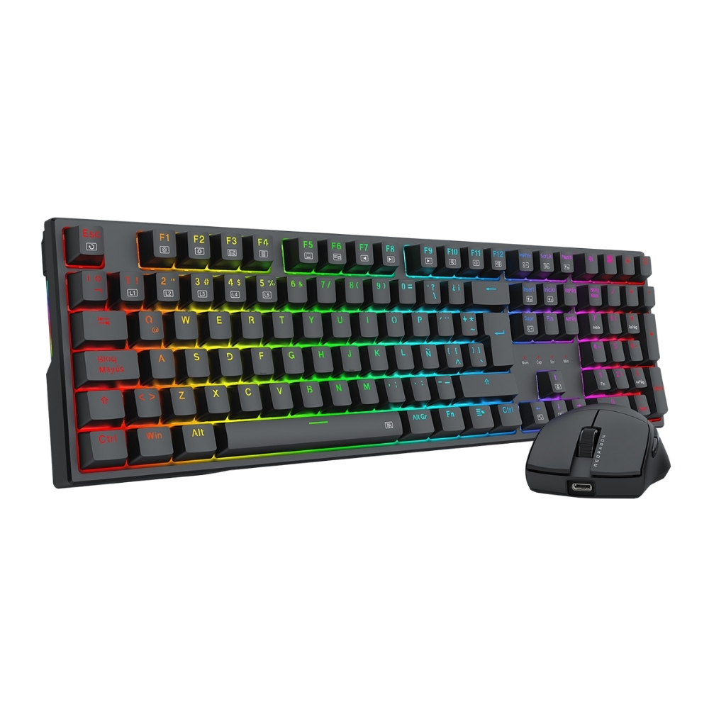 KIT TECLADO+MOUSE REDRAGON S146 TRUNDLE RGB / M724 - 3