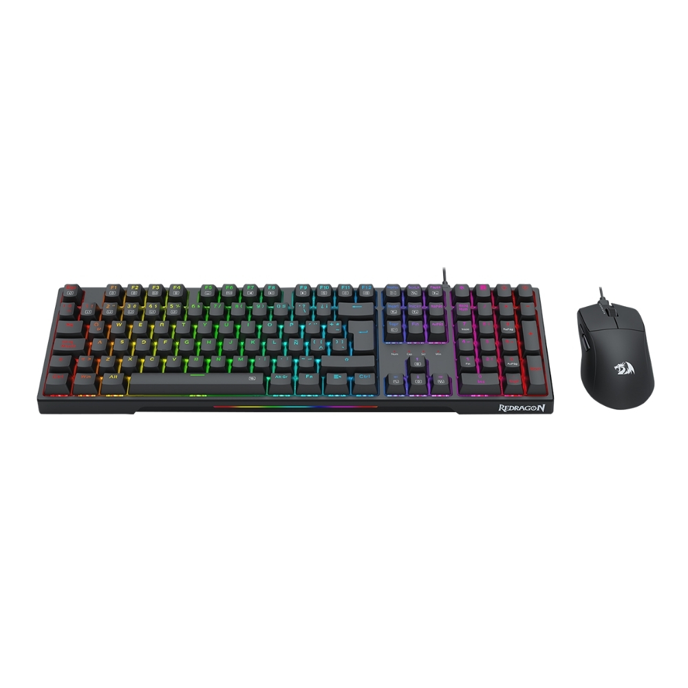 KIT TECLADO+MOUSE REDRAGON S146 TRUNDLE RGB / M724 - 4