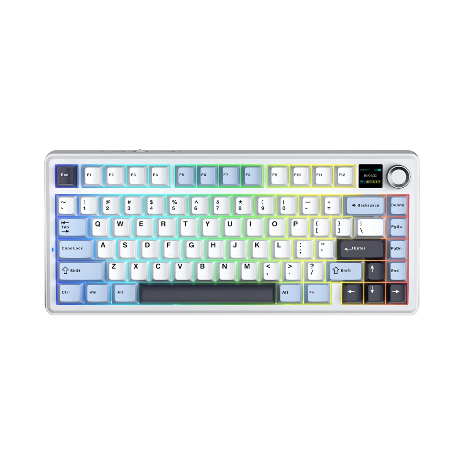 TECLADO AULA F75MAX INALAMBRICO BLUE/WHITE/DARK PURPLE - REAPER SWITCH INGLES - 1