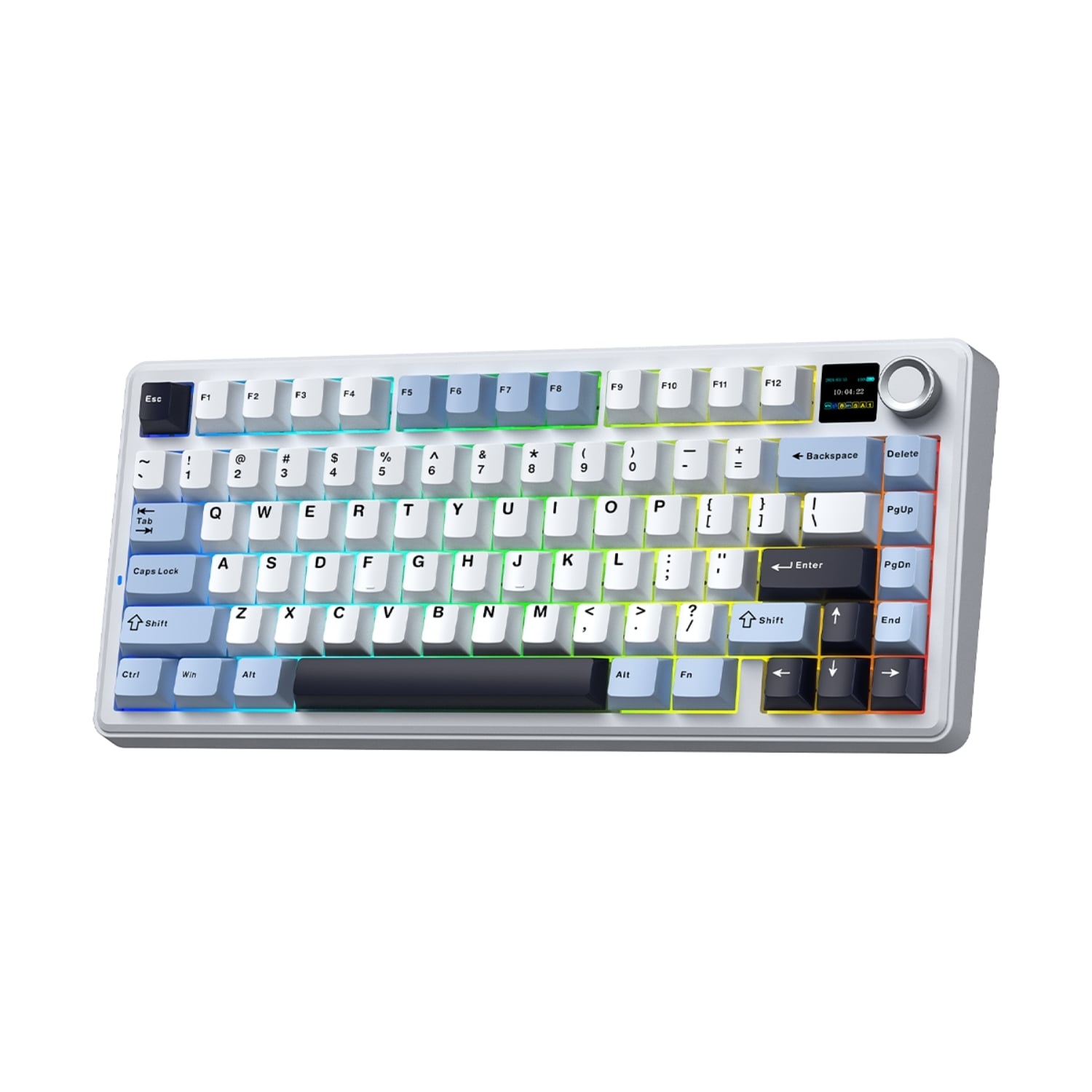 TECLADO AULA F75MAX INALAMBRICO BLUE/WHITE/DARK PURPLE - REAPER SWITCH INGLES - 3