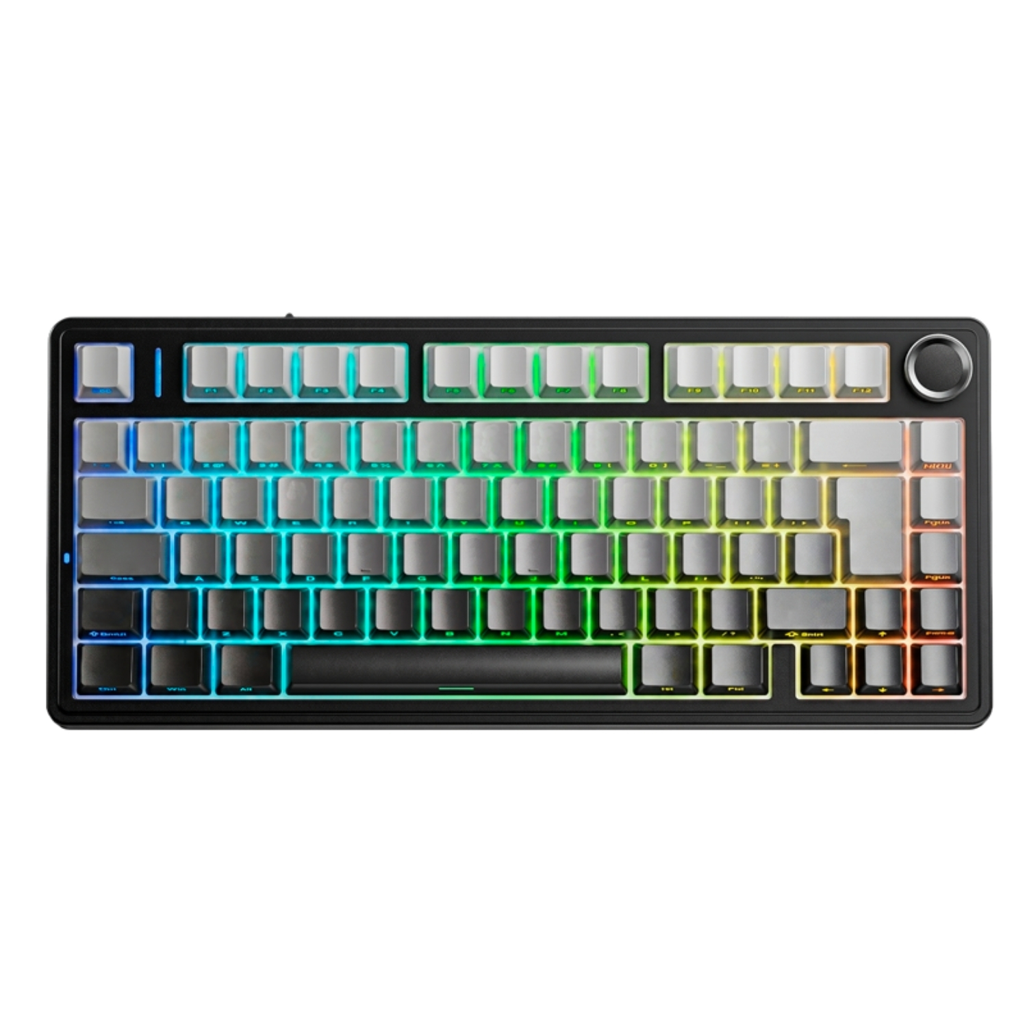 TECLADO AULA F75 RGB TRIMODO ESPAÑOL BLACK DEGRADADO - 1
