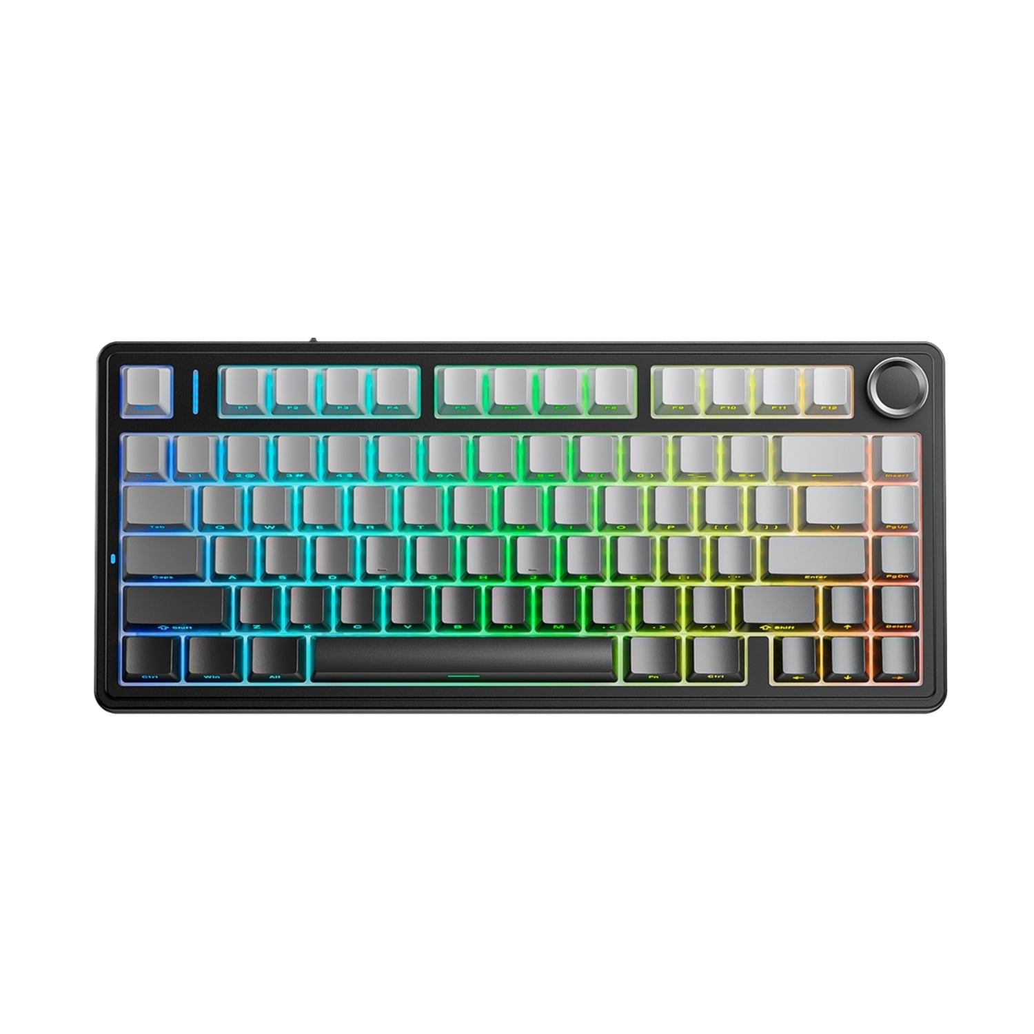 TECLADO AULA TRIMODO INGLES AULA F75 PRO GRADIENT GREY REAPER SWITCH - 1