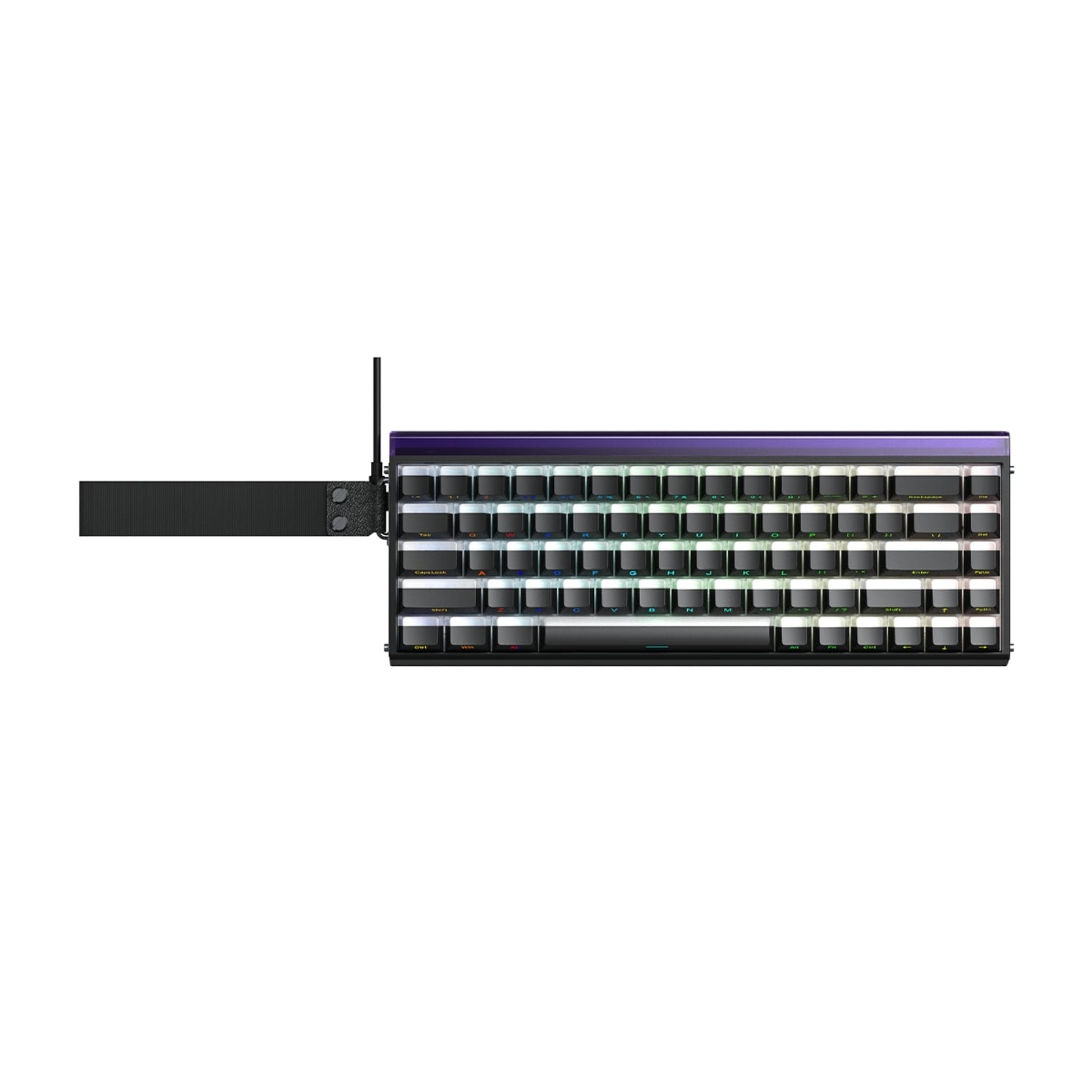 TECLADO AULA HERO68HE RGB CABLEADO/INGLES BLACK LIGHT HOUSE - 1