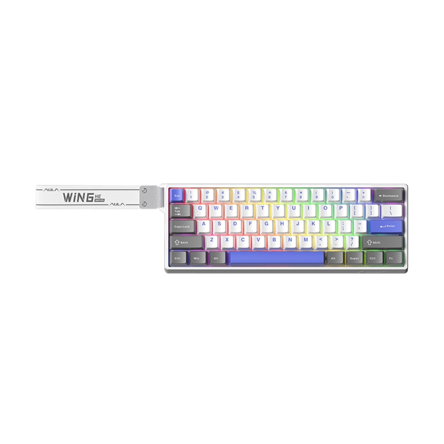 TECLADO AULA WIN60HE MAX CABLEADO GREY/WHITE/PURPLE-MAGNETIC ( - 1