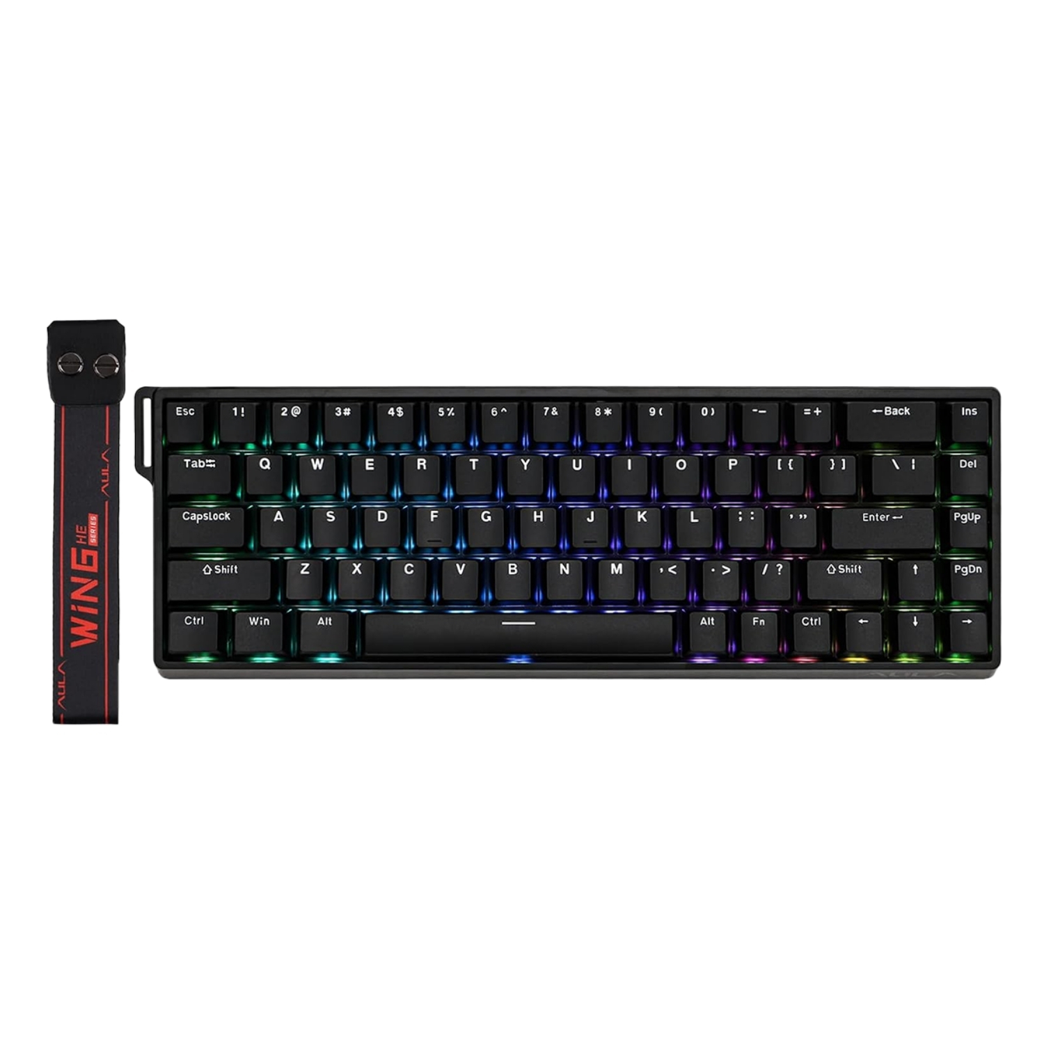 TECLADO AULA WIN68HE CABLEADO BLACK / GREY WOOD MAGNETIC - 2