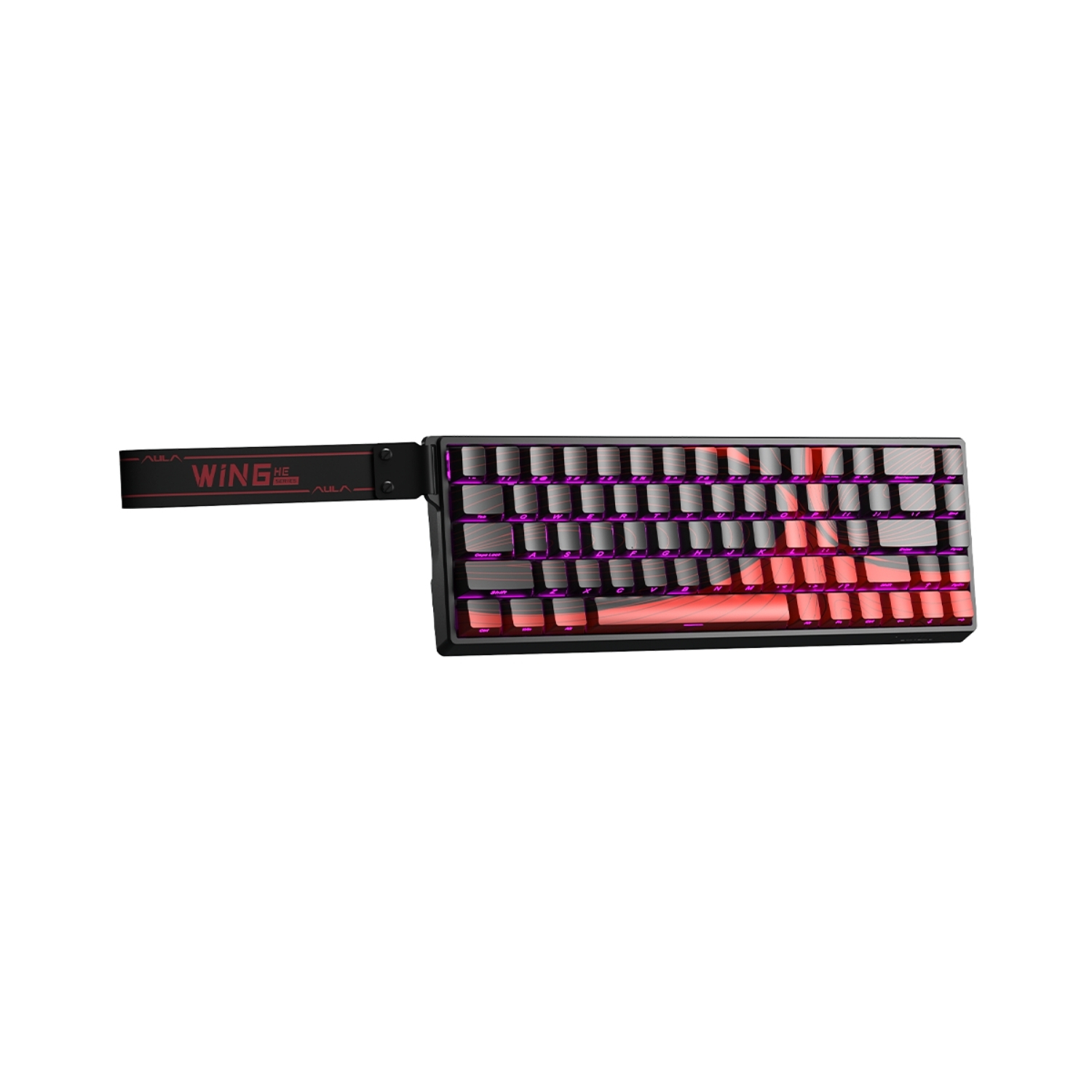 TECLADO AULA WIN68HE MAX CABLEADO BLACK / RED MAGNETIC - 3