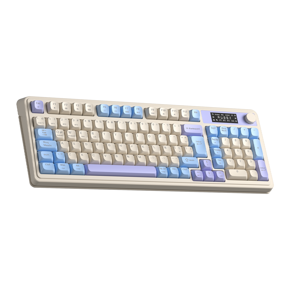 TECLADO AULA S99 PRO INALAMBRICO ESPAÑOL PURPLE - 3