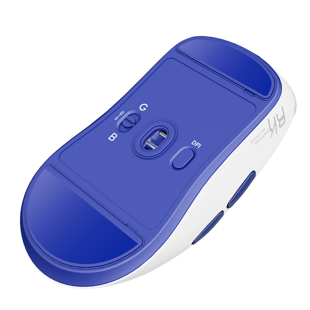 MOUSE GAMER ROYAL KLUDGE M30 BLANCO/AZUL - 4