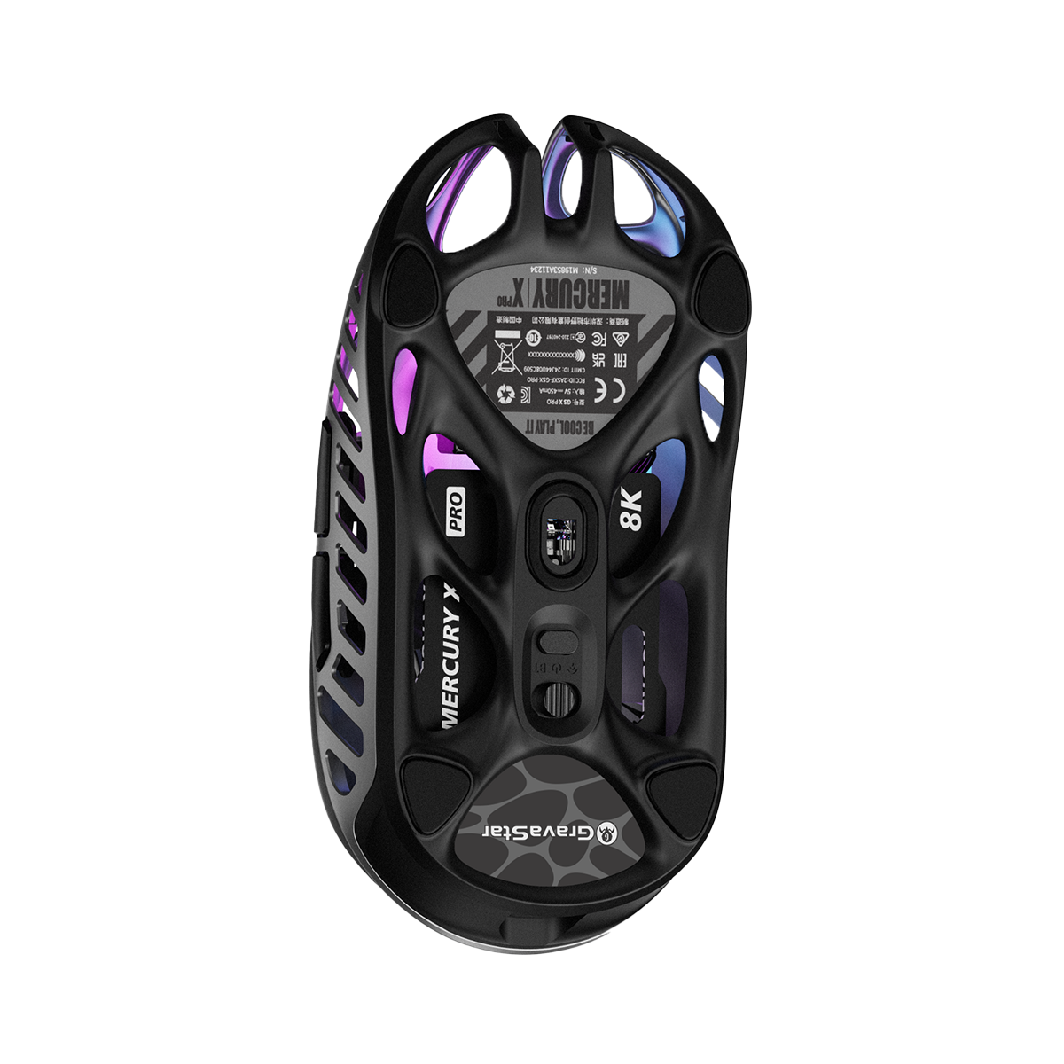 MOUSE GRAV ASTAR MERCURY XPRO INALAMBRICO 8K INTERSTELLAR SILVER - 2