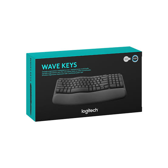TECLADO LOGITECH ERGO WAVE KEYS WIRELESS BOLT / BT / SP GRAPHITE - 1