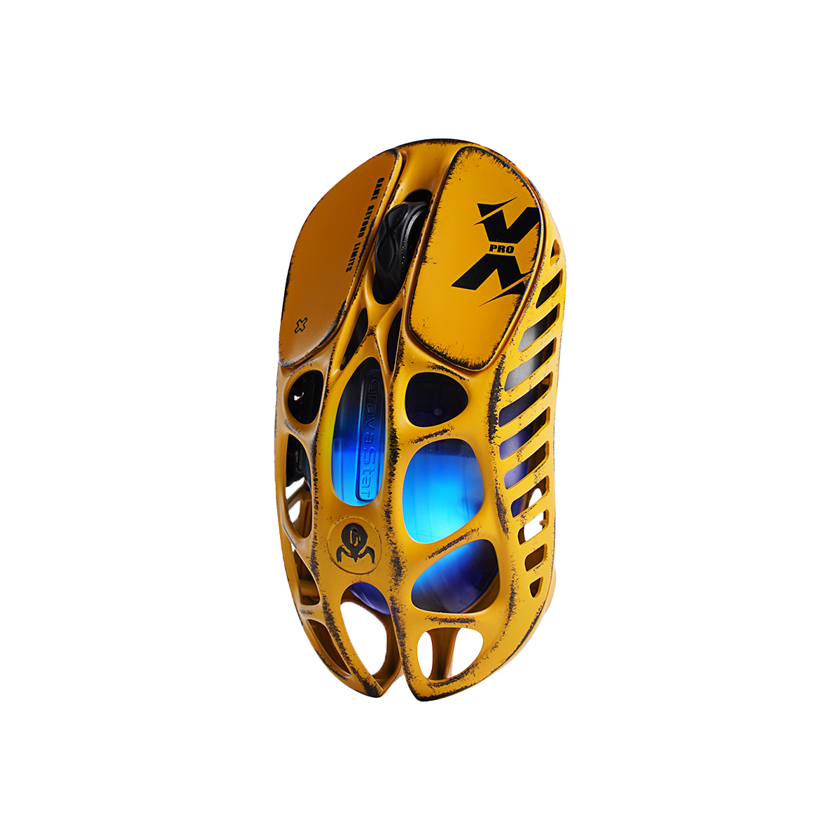 MOUSE GRAVASTAR MERCURY X PRO INALÁMBRICO 8K DONGLE BATTLE WORN YELLOW EDICIÓN ESPECIAL - 2