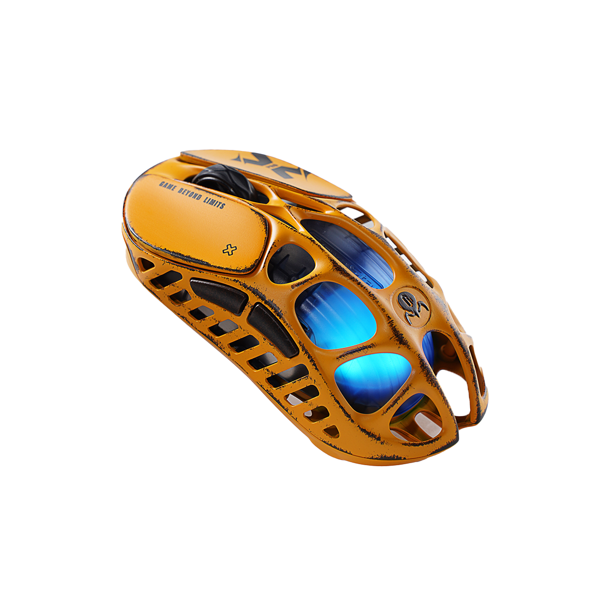 MOUSE GRAVASTAR MERCURY X PRO INALÁMBRICO 8K DONGLE BATTLE WORN YELLOW EDICIÓN ESPECIAL - 4