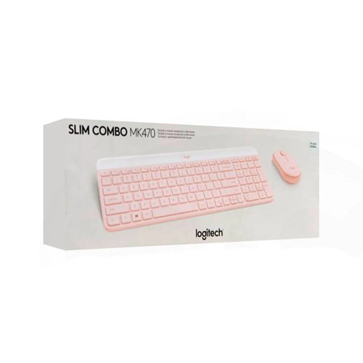 TECLADO LOGITECH + MOUSE MK470 WIRELESS SLIM USB ROSE - 1