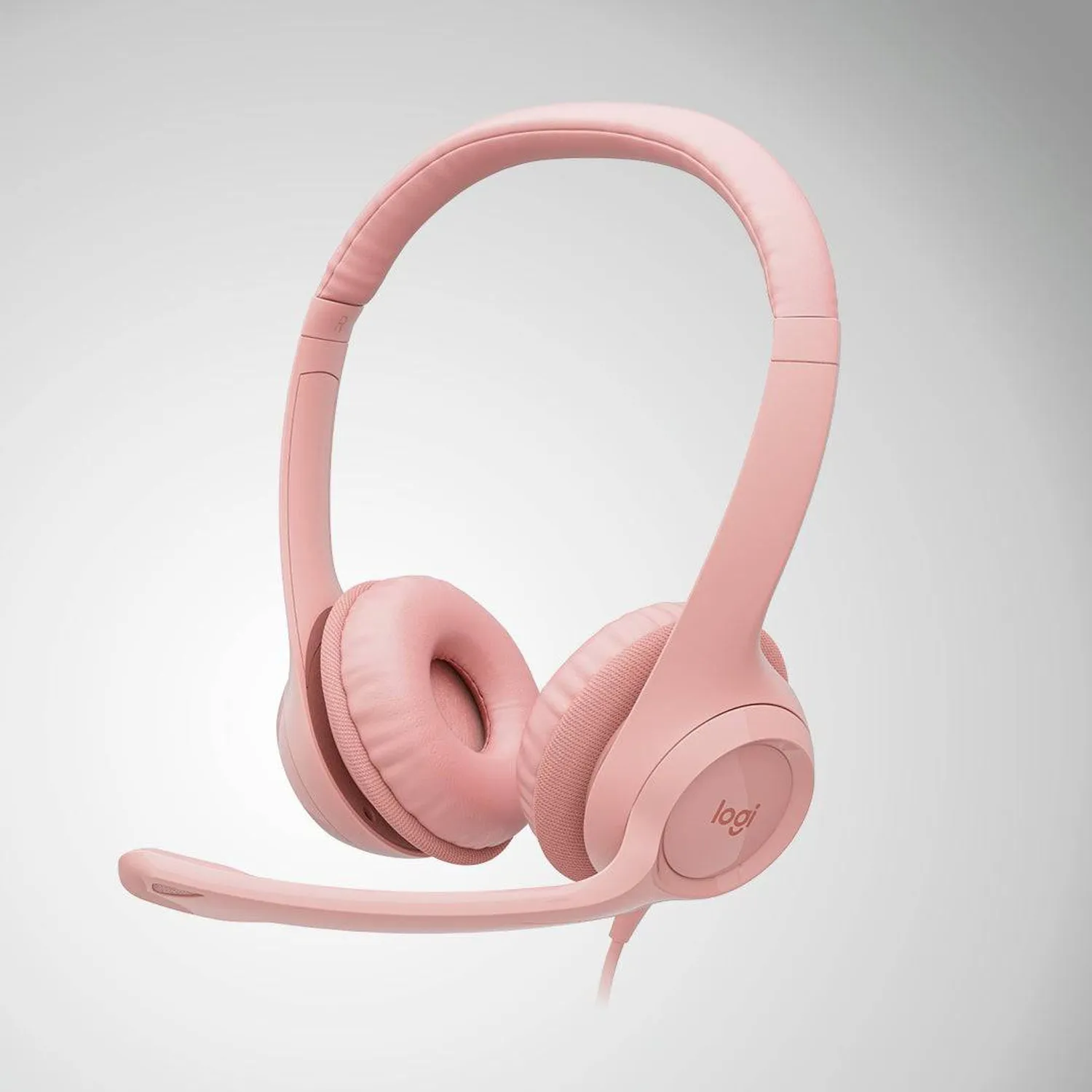 AUDÍFONO CON MICRÓFONO LOGITECH H390 USB ROSADO - 1