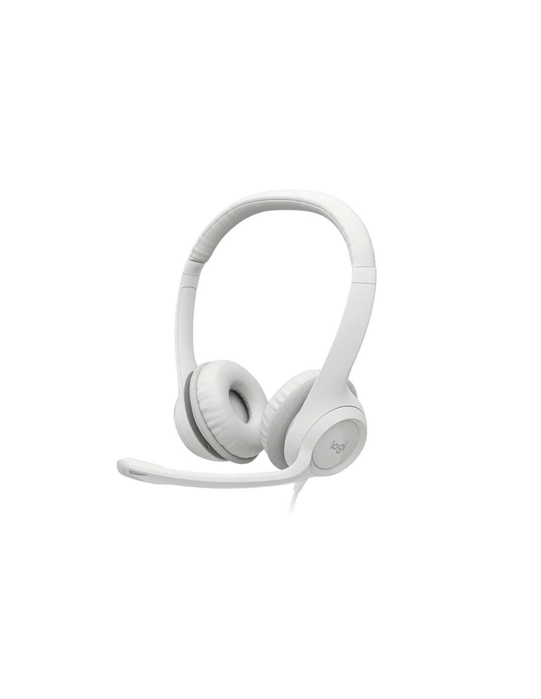 AUDÍFONOS USB CON MICRÓFONO LOGITECH H390 BLANCO - 2