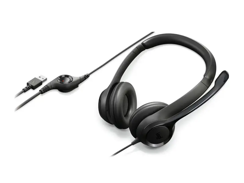 AUDÍFONOS USB CON MICRÓFONO LOGITECH H390 ROSADO - 1