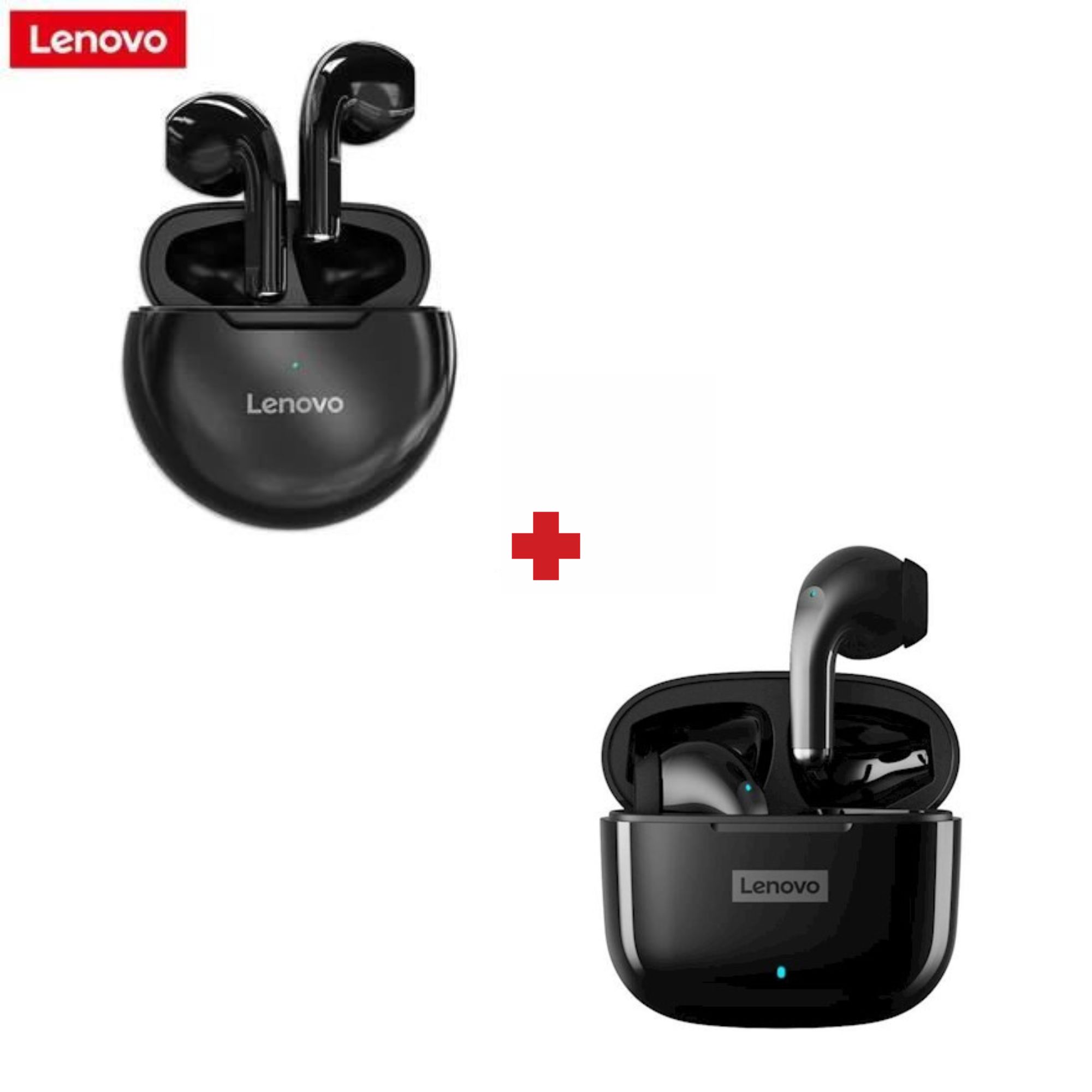 AUDIFONOS LENOVO LP40 PRO NEGRO + HT38 NEGRO - 1