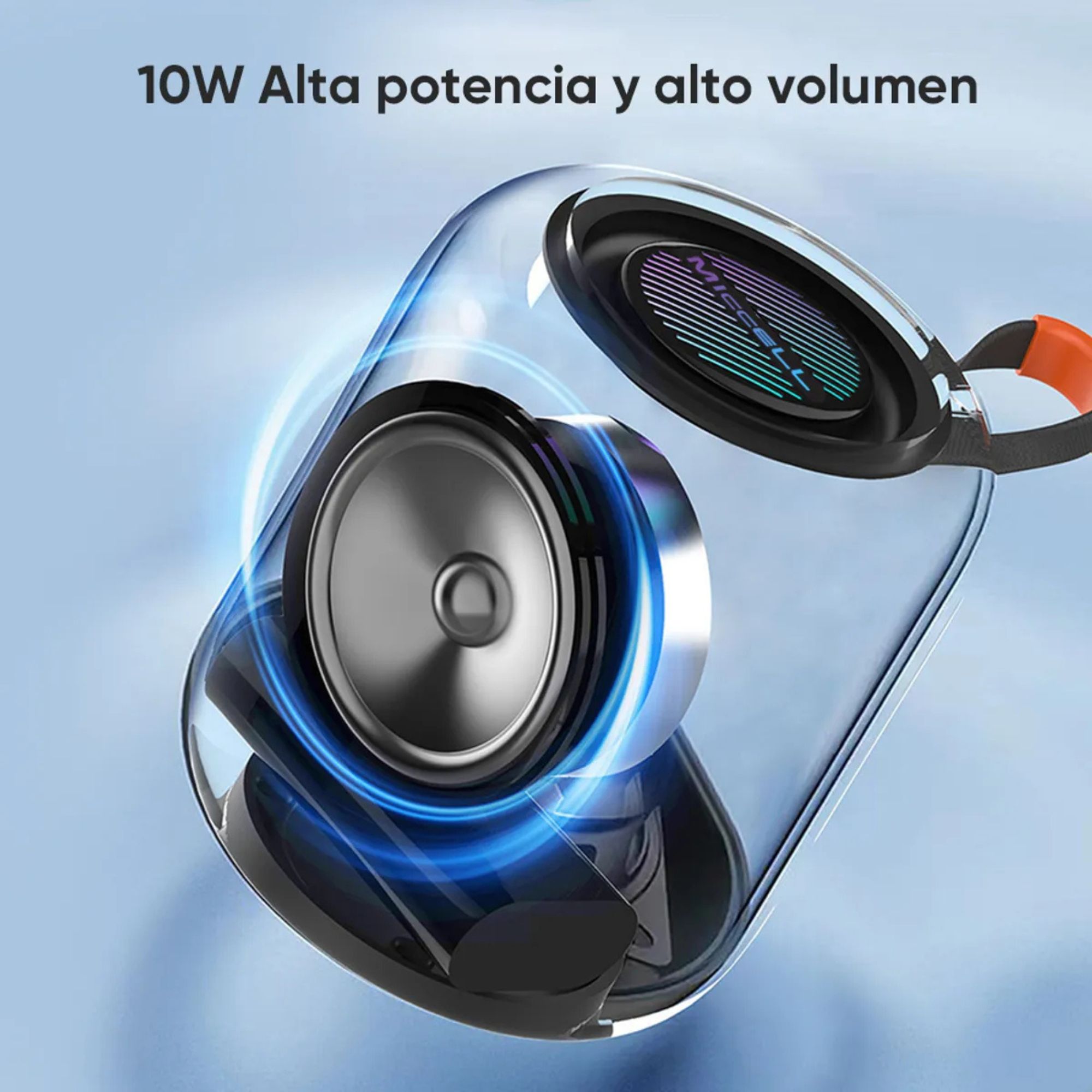 MICCELL PARLANTE BLUETOOTH PORTÁTIL SP29 RESISTENTE AL AGUA 10W TWS DUAL BASS - 4