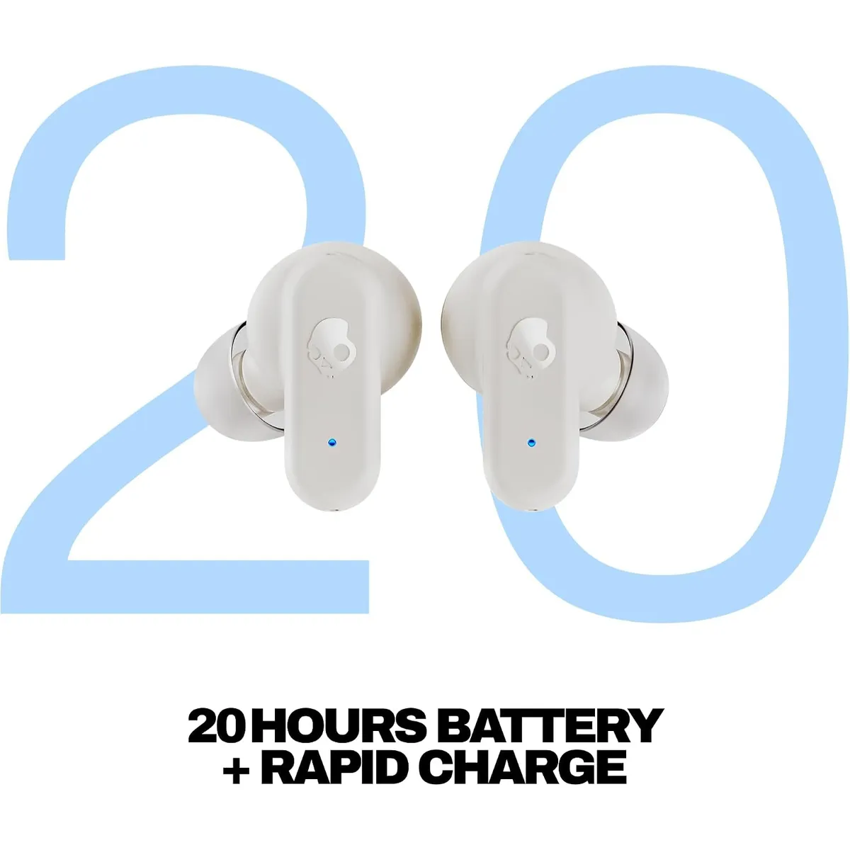 AUDÍFONO SKULLCANDY DIME 3 BLANCO 20H IPX4 TRUE WIRELESS - 4