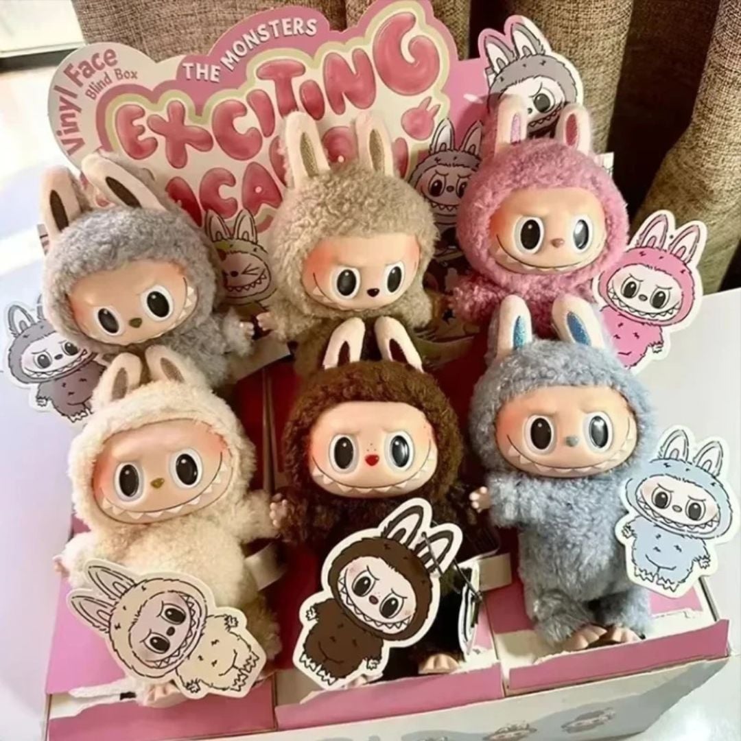LABUBU DUPE CALIDAD A1 EXCITING MACARON LLAVERO PELUCHE
BLIND BOX - 1