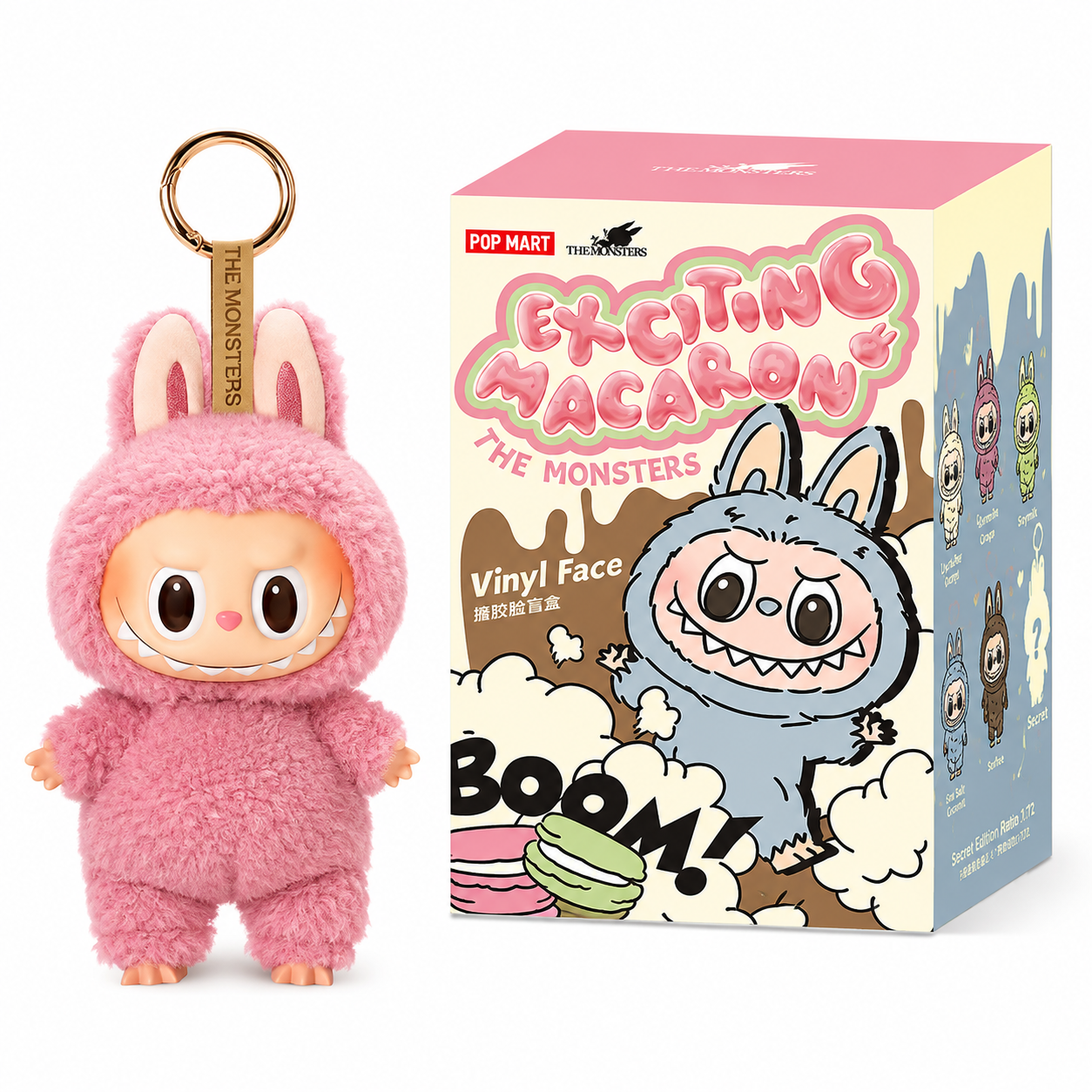 LABUBU EXCITING MACARON ROSA CALIDAD A1 - 1