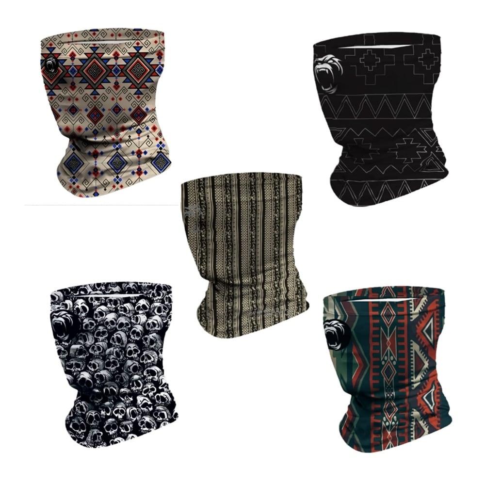 BANDANA CUELLERA CUBREBOCA TUBULAR MULTIFUNCIONAL DISEÑO TEXTIL - 1