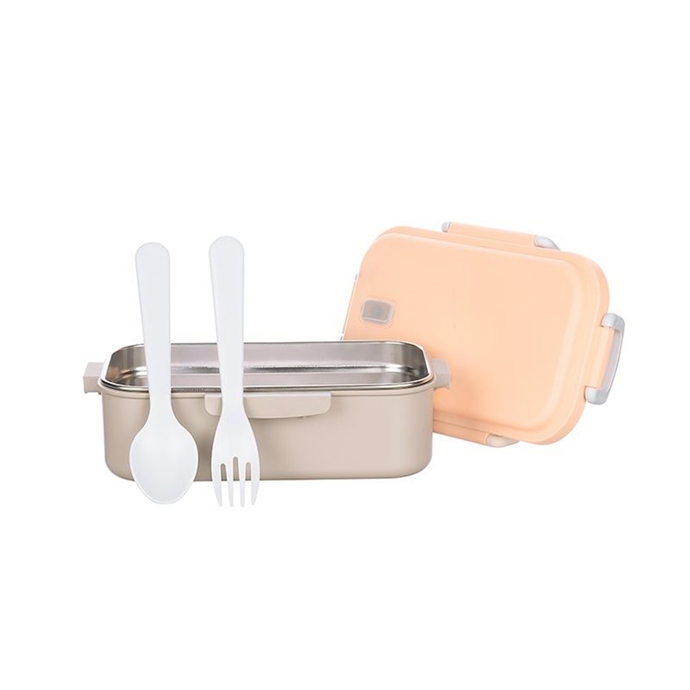 TAPER AURA DE ACERO INOXIDABLE BENTO BOX MICROSAFE 500 ML - 4