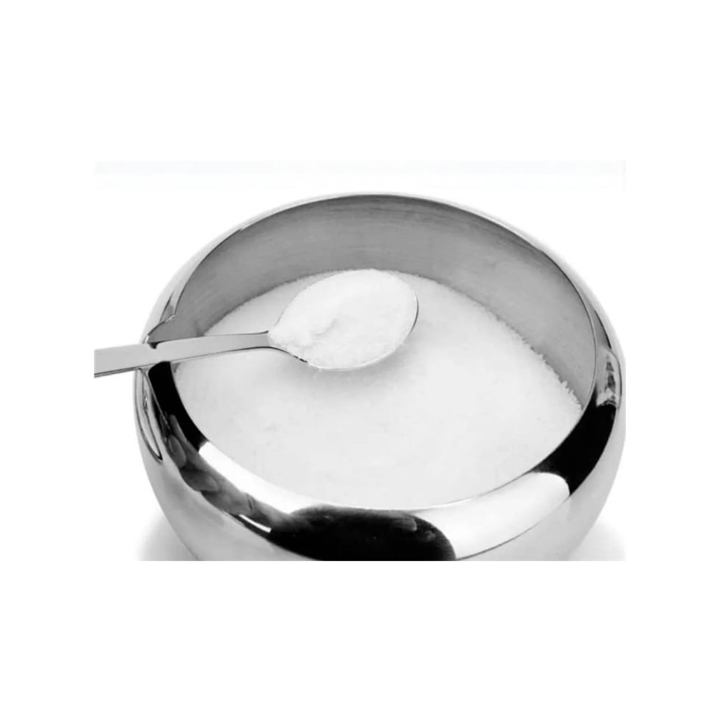 AZUCARERA REDONDA CON TAPA DE VIDRIO Y CUCHARITA DE ACERO INOXIDABLE 440 GR - 4
