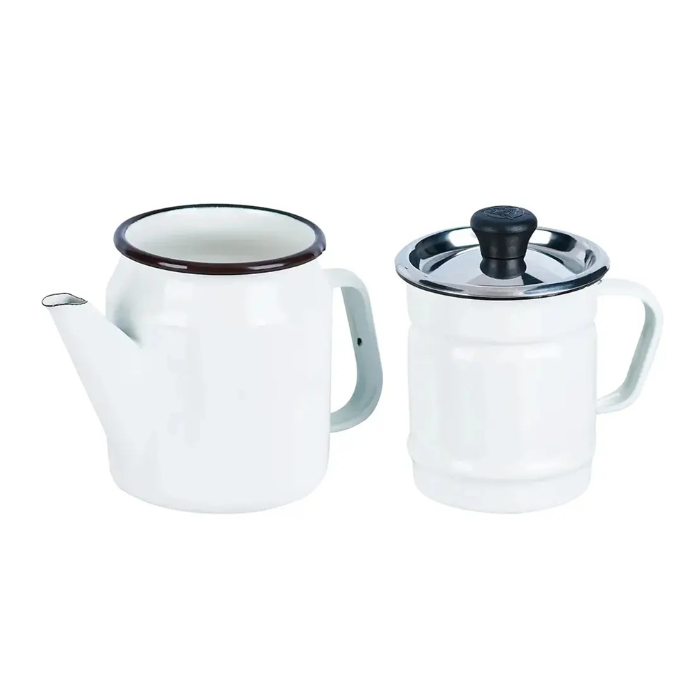 CAFETERA ESMALTADA DE GOTEO BLANCA RECORD - 6