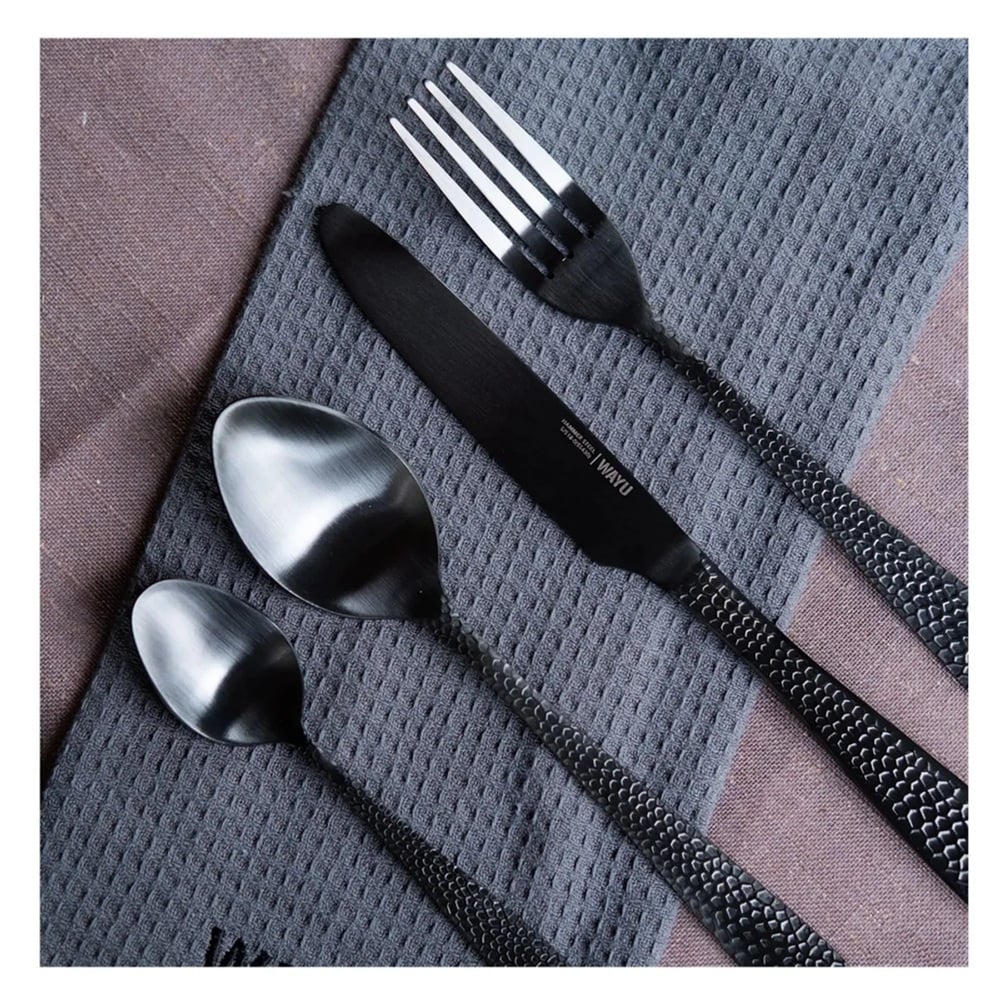 SET DE 16 CUBIERTOS HAMMER BLACK WAYU - 1