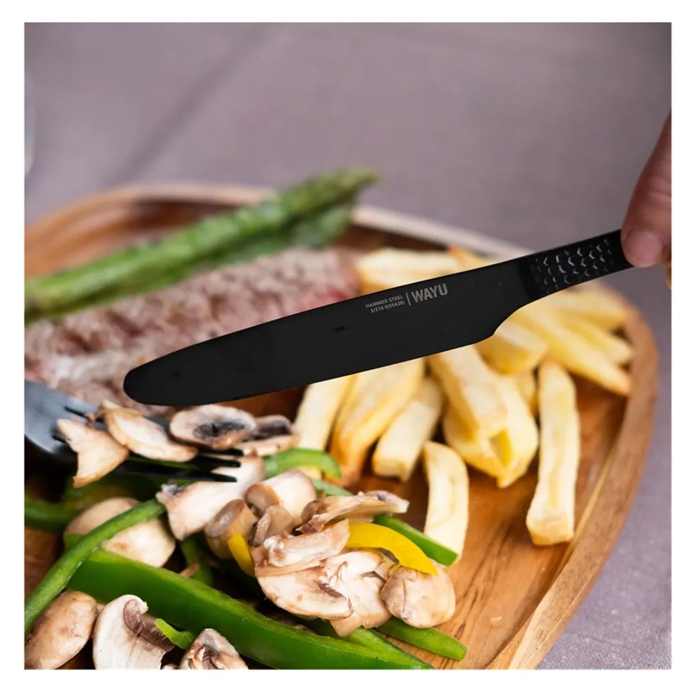 SET DE 16 CUBIERTOS HAMMER BLACK WAYU - 2