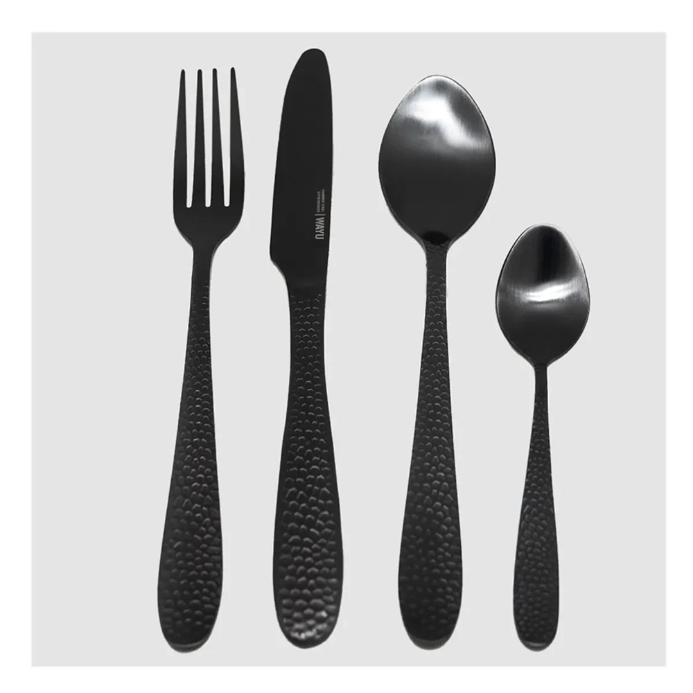 SET DE 16 CUBIERTOS HAMMER BLACK WAYU - 6