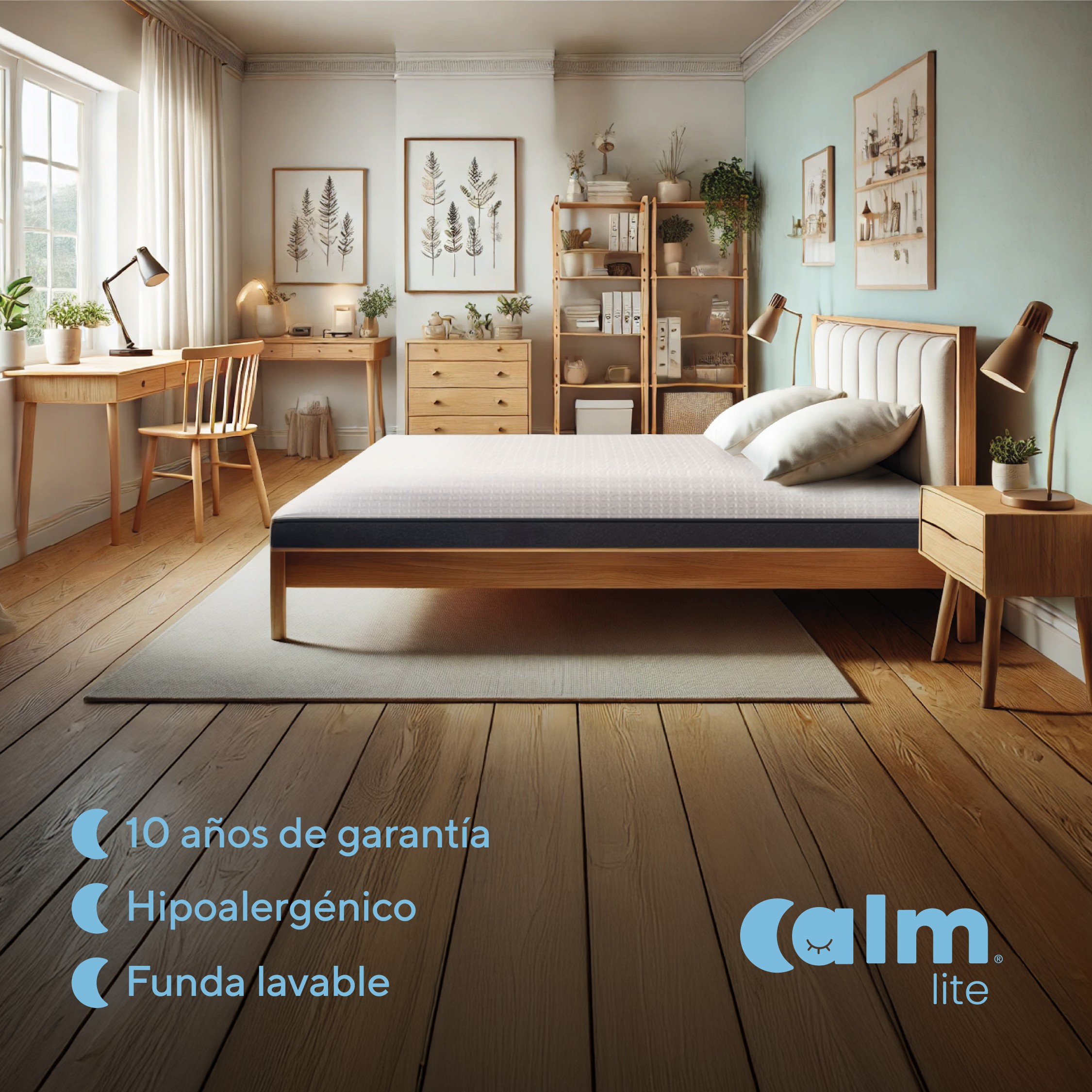 COLCHÓN CALM LITE MEMORY FOAM 1 PLAZA - 5