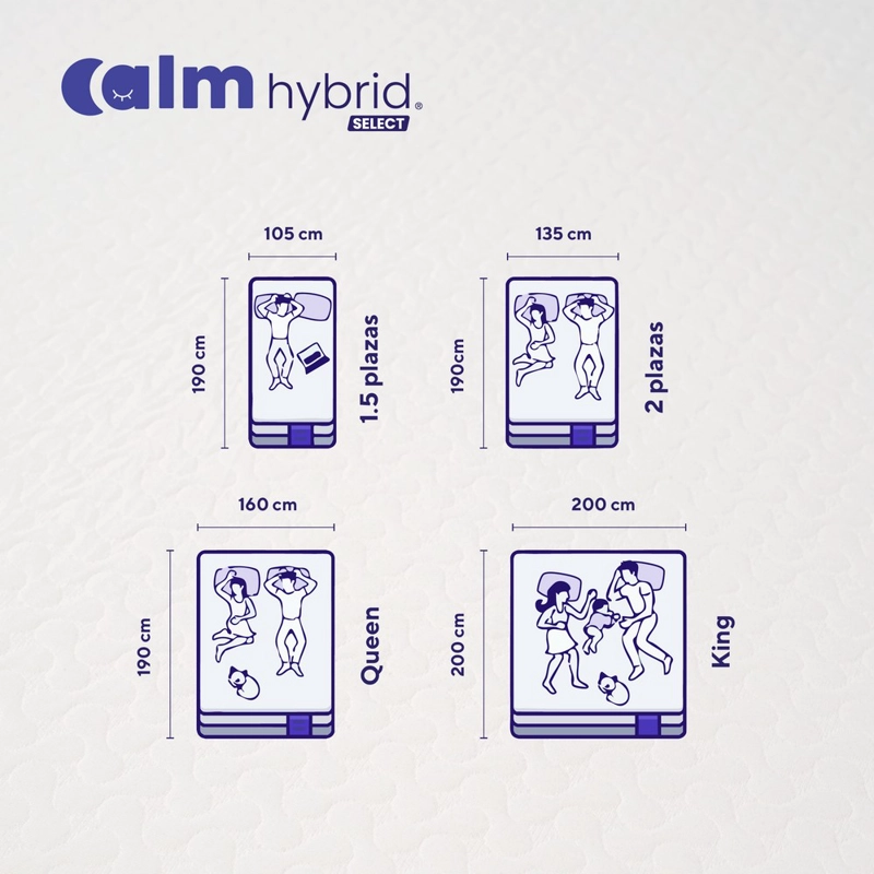 COLCHÓN HYBRID SELECT DE MEMORY FOAM 1.5 PLAZAS - 3