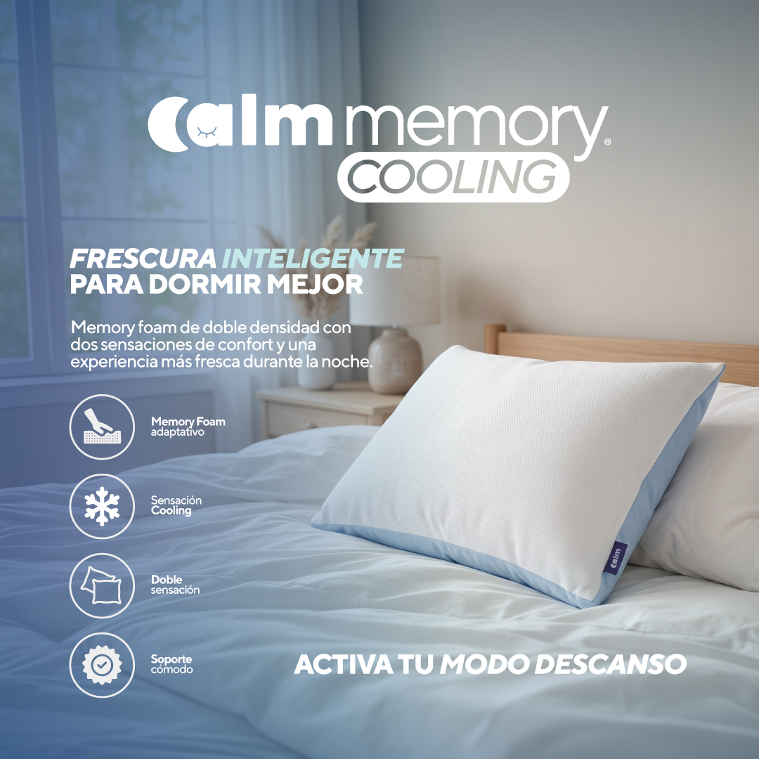 PACK COLCHÓN LITE DE MEMORY FOAM 1 PLZ + 1 ALMOHADA CALM MEMORY COOLING - 6