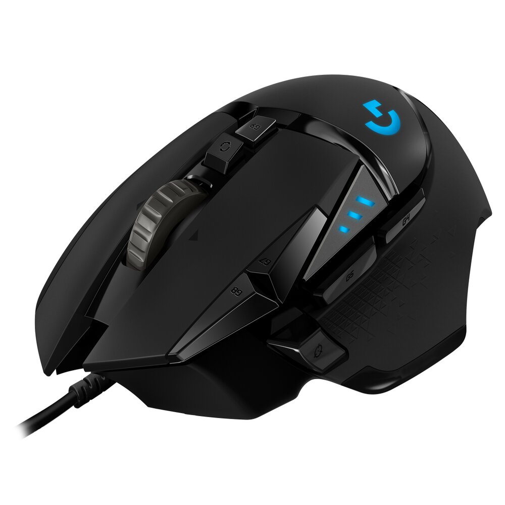 MOUSE LOGITECH G G502 HERO LIGHTSYNC RGB GAMING USB BLACK (910-005469) - 2