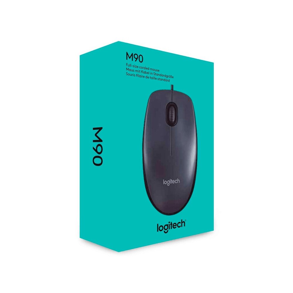 MOUSE LOGITECH M90 DARK OPTICO USB NEGRO - 1