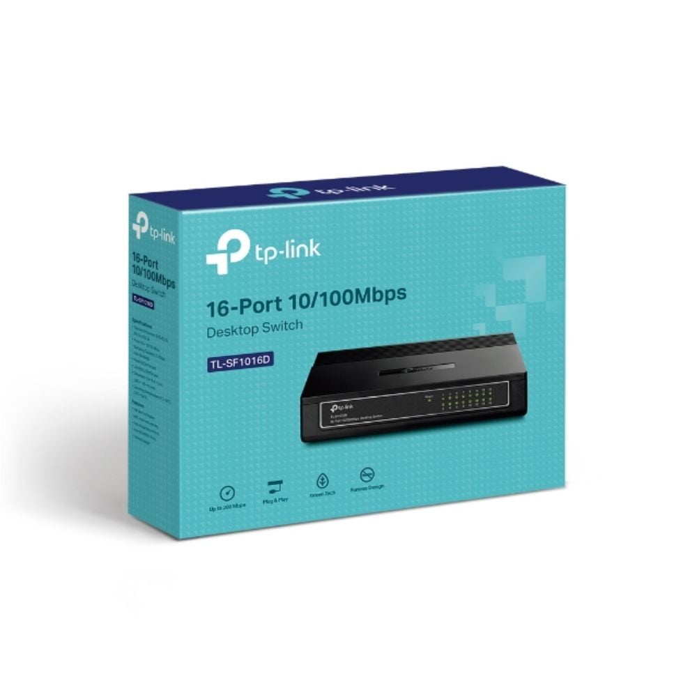 SWITCH TP-LINK 16 PUERTOS 10/100 MBPS TL SF1016D - 1