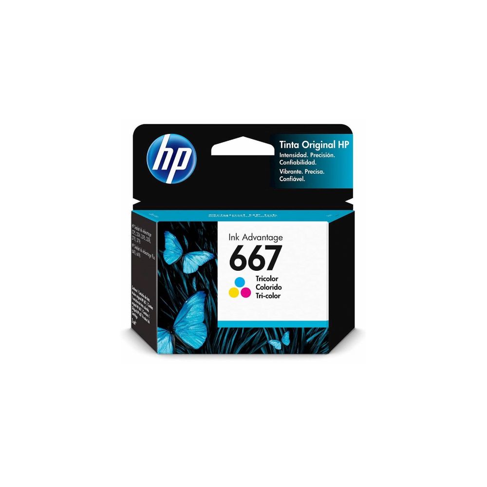 CARTUCHO HP MAGENTA TINTA TRICOLOR 3YM78AL N° 667 - 3