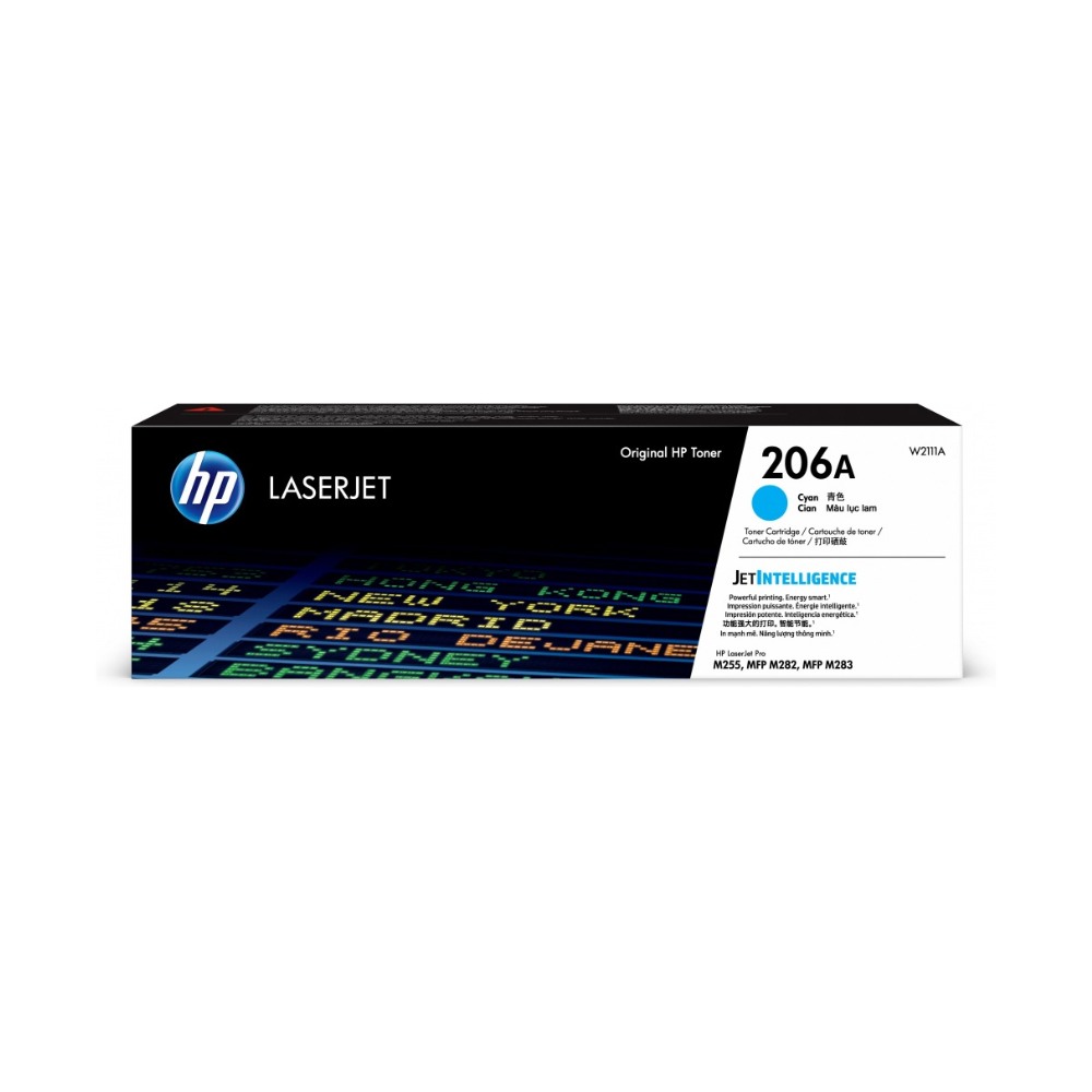 TÓNER HP CELESTE 206 CYAN W2111A - 1