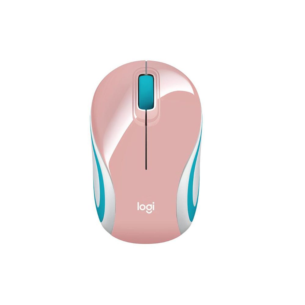 MOUSE LOGITECH INALÁMBRICO M187 ROSADO - 2