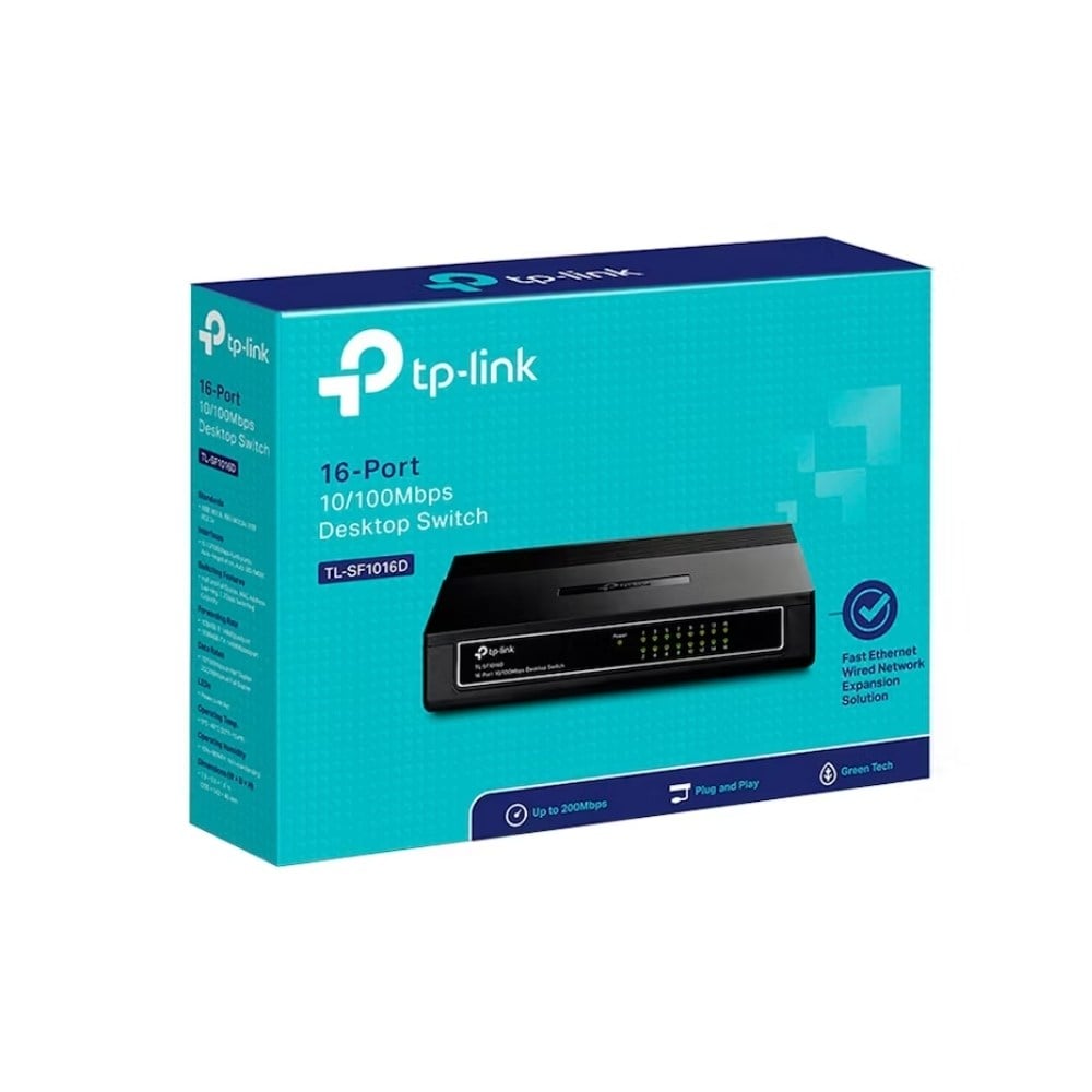 SWITCH TP-LINK 16 PUERTOS 10/100 MBPS TL-SF1016D - 1