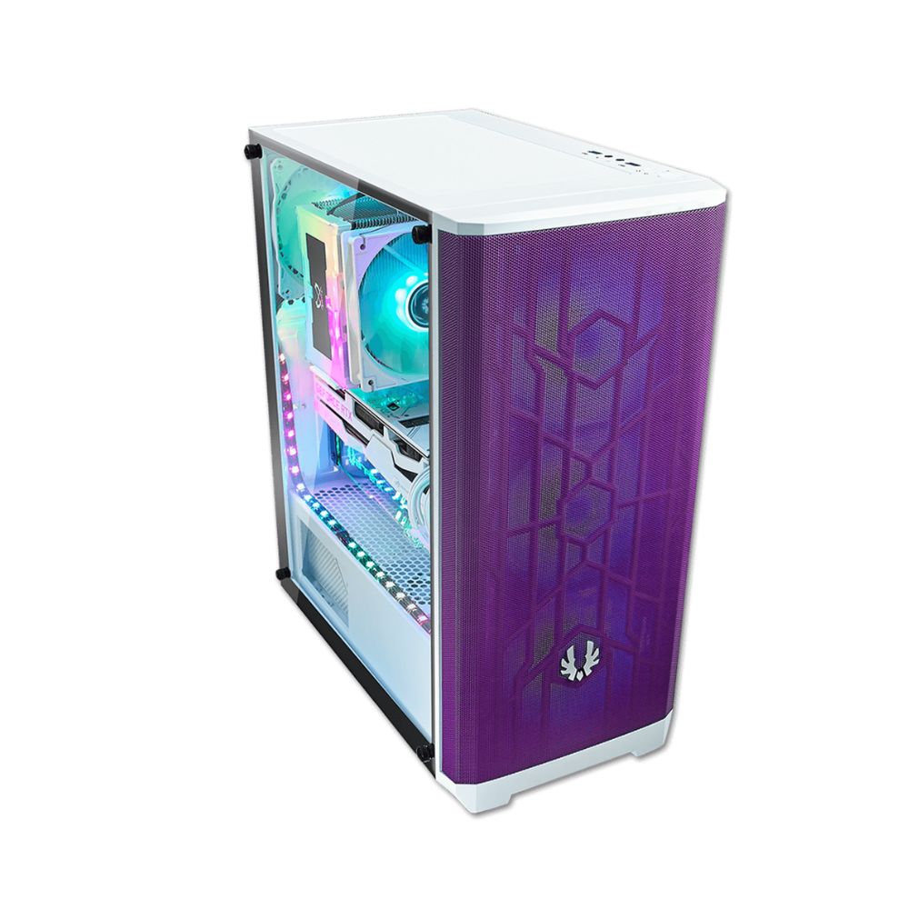 CASE BITFENIX BFC NSE 300 WWGKP 4A NOVA MESH SE TG 4ARGB WHITE/PURPLE - 2
