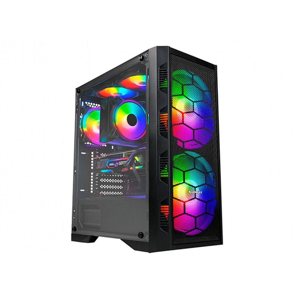 CASE RAIDMAX MID TOWER X616 ATX MICRO MINI-ITX USB 3 S FUENTE X616TBF NEGRO - 1
