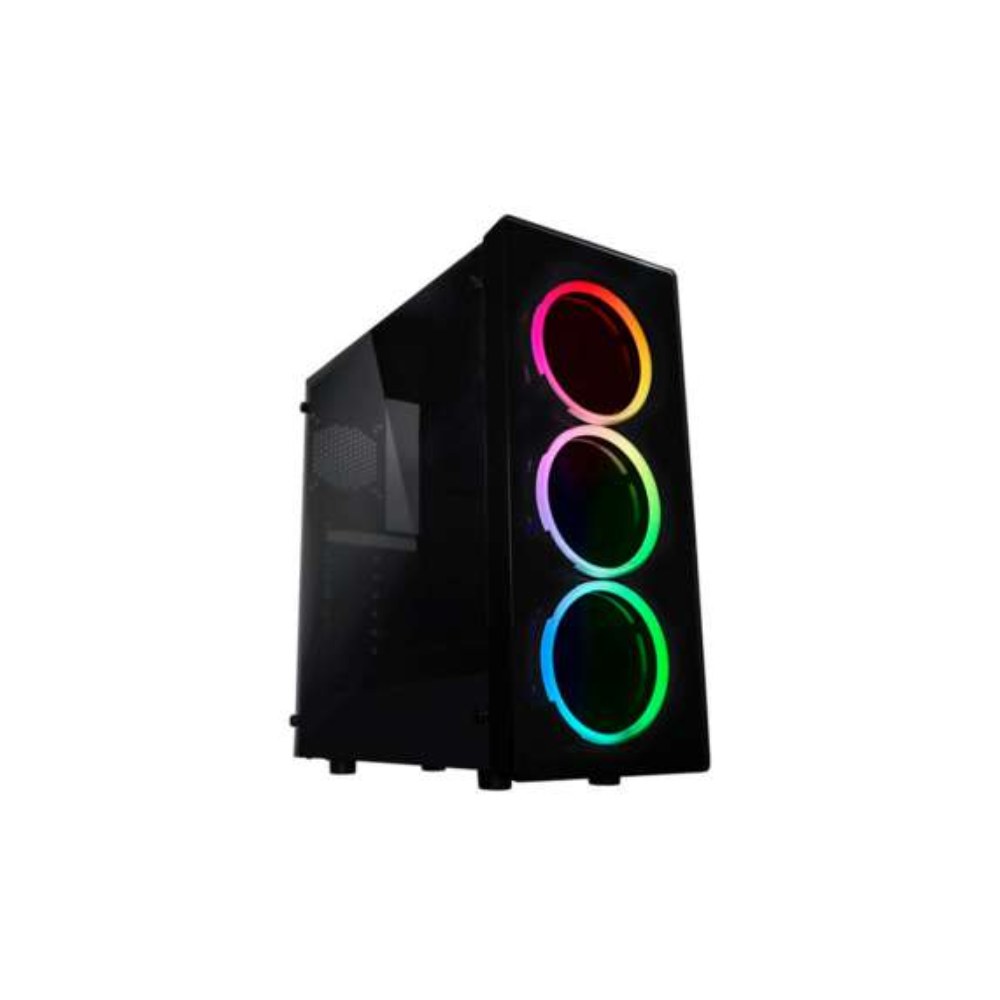 CASE RAIDMAX MID TOWER NEON ARGB ATX MICRO MINI-ITX USB 3.0. S FUENTE G21FWB NEGRO - 1