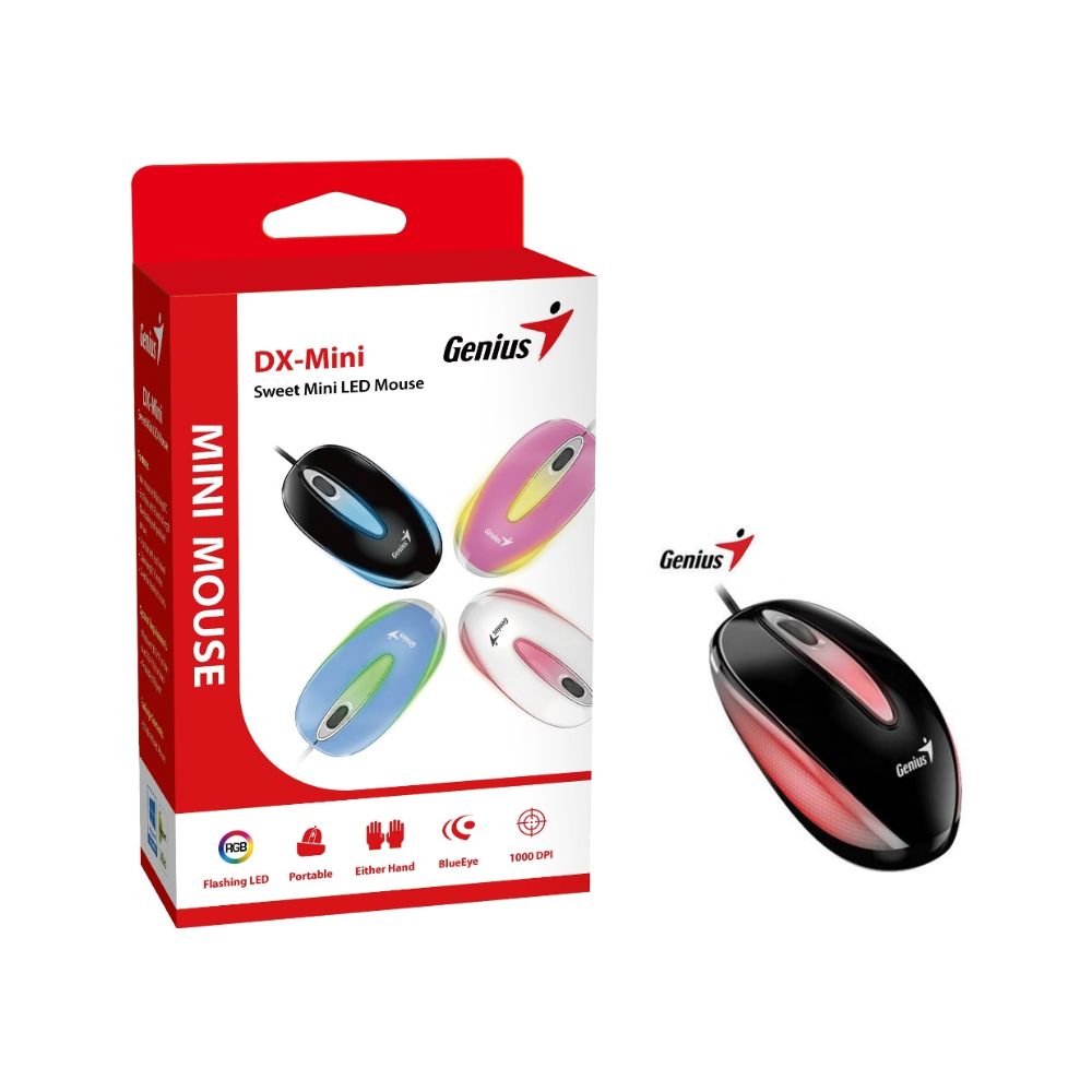 MOUSE GENIUS DX-MINI USB BLUEEYE RGB BLACK 31010025400 - 2