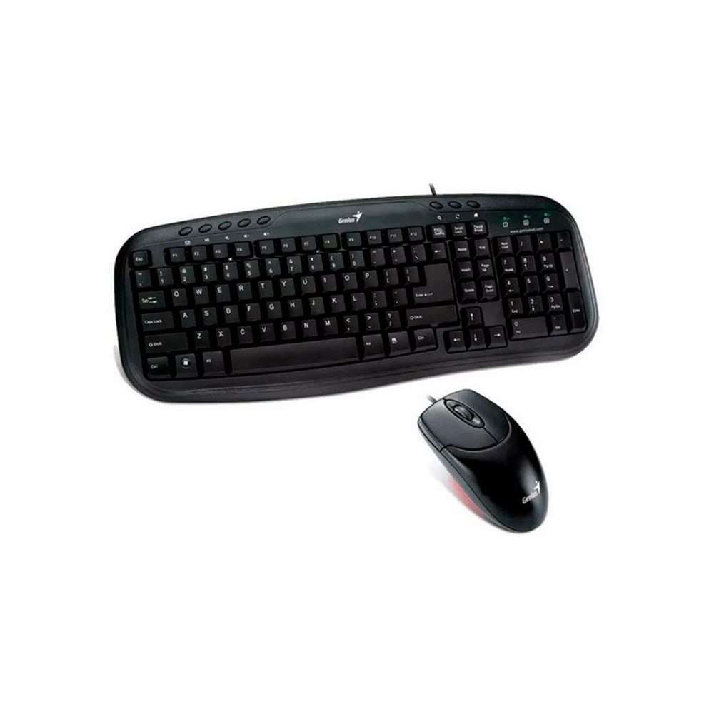 TECLADO GENIUS + MOUSE SMART KM-200 USB MULTIMEDIA BLACK 31330003401 - 3